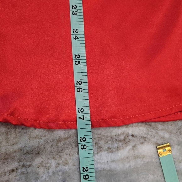 NWT Vestique Ruby Red Rhinestone Trim Mini Dress Size L - Picture 11 of 11